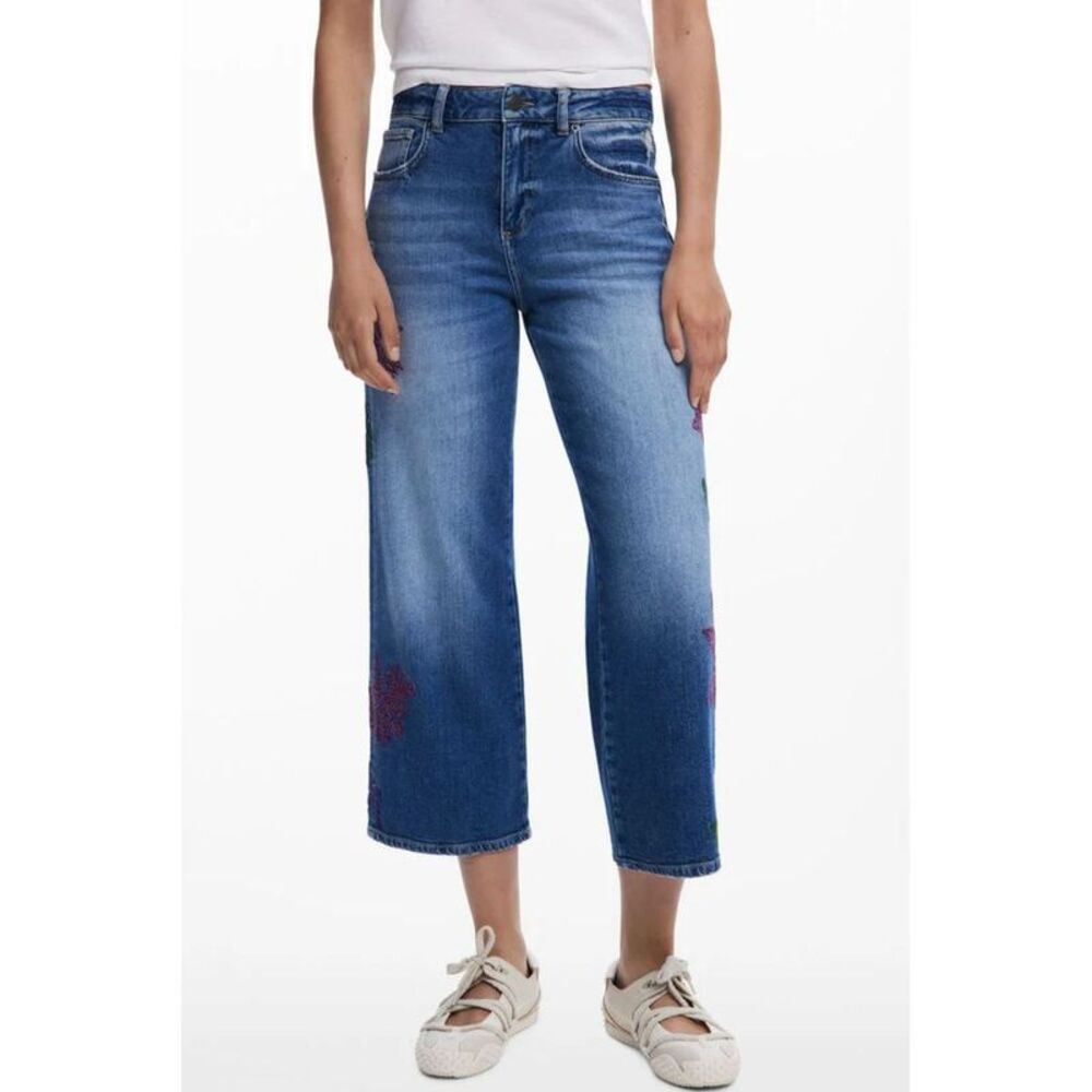 Desigual Azzurro Cotton Women Women's Jeans